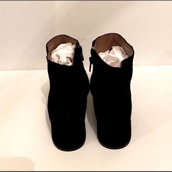 NWOB Christian diRiccio Blck Suede Ankle Boots 37 - Picture 3 of 4